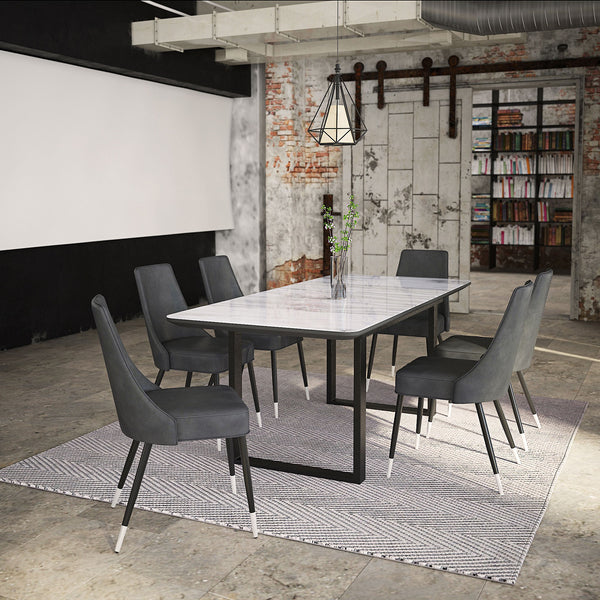 Gavin Dining Table with Extension in Black