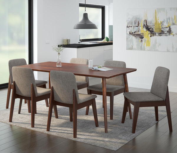 Arnav Rectangular Dining Table - Walnut