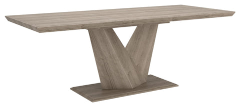 Eclipse Dining Table with Extension in Washed Oak
