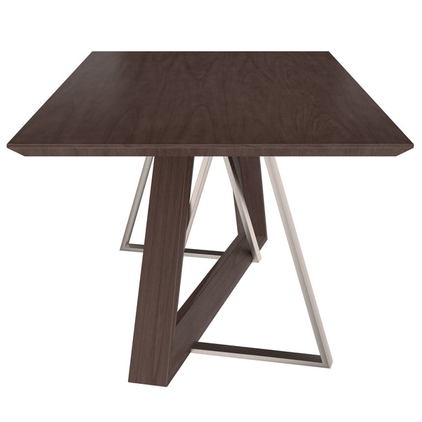 Drake/Lisa 7pc Dining Set, Walnut/Beige