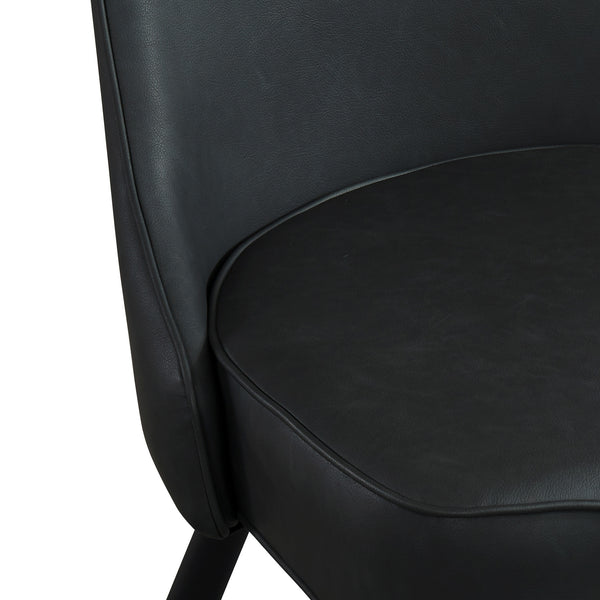 Gavin/Silvano 7pc Dining Set, Black/Vintage Grey