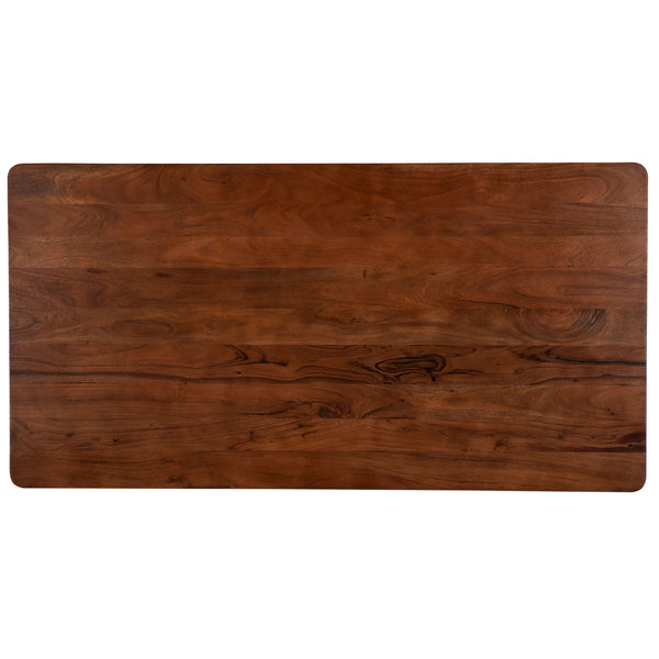 Arnav/Bianca 7pc Dining Set, Walnut/Walnut & Beige