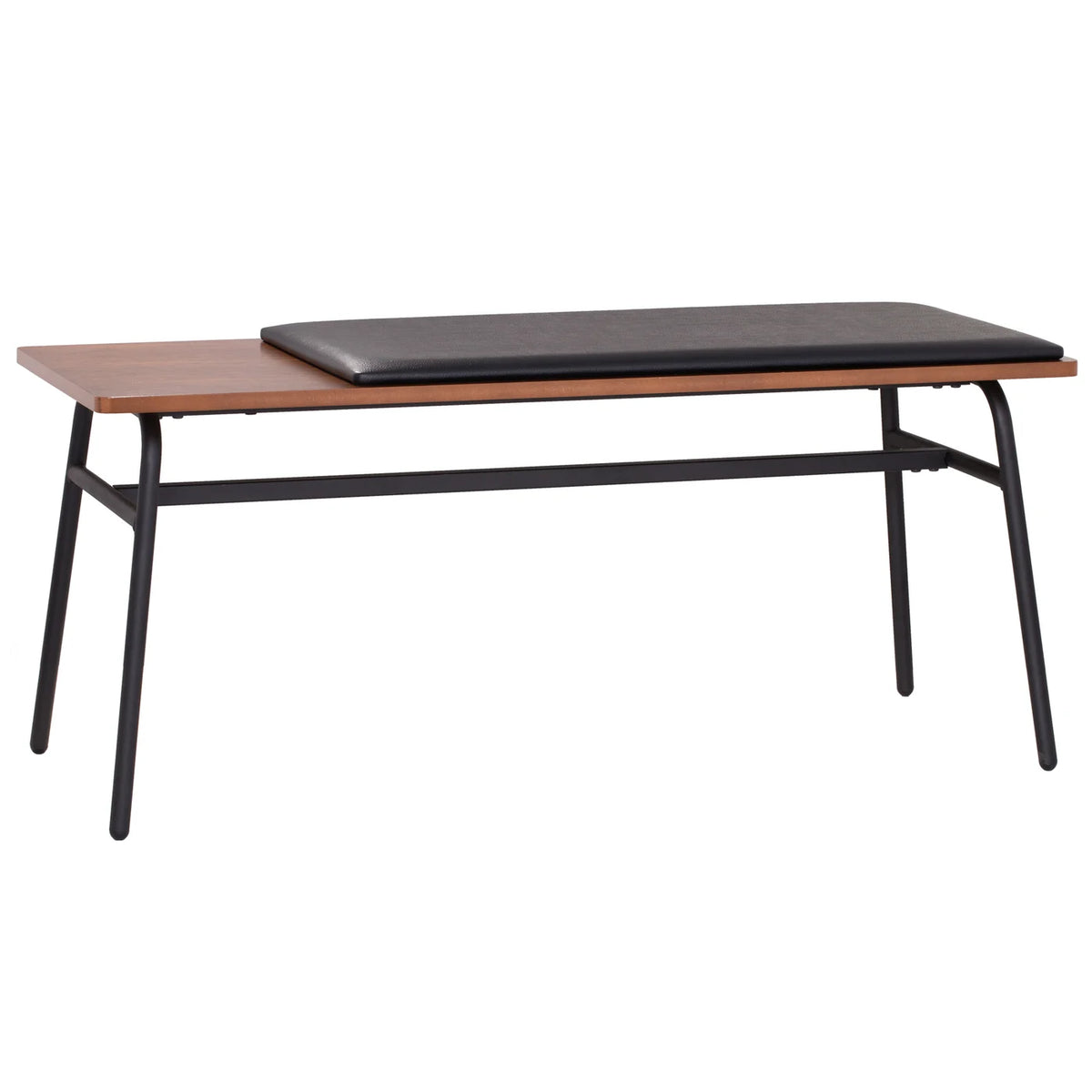 Clark Walnut Veneer Padded Bench