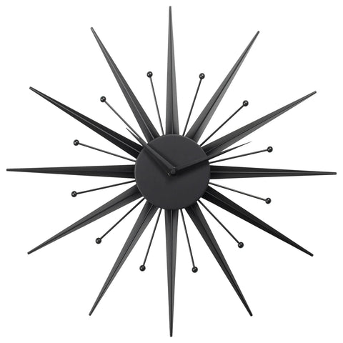 Deco Sunburst 19.5" Diameter Wall Clock