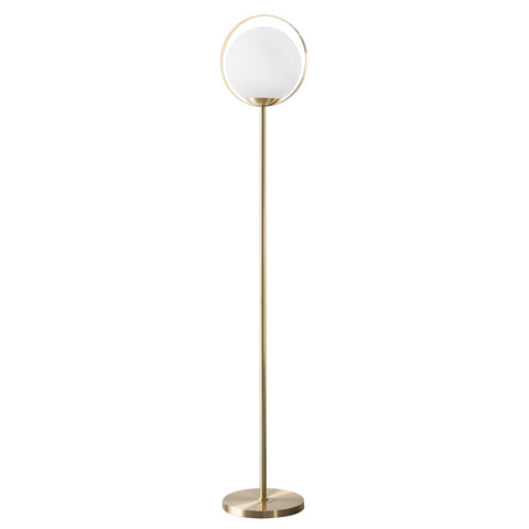 Halo Frosted Glass Globe 65h" Floor Lamp