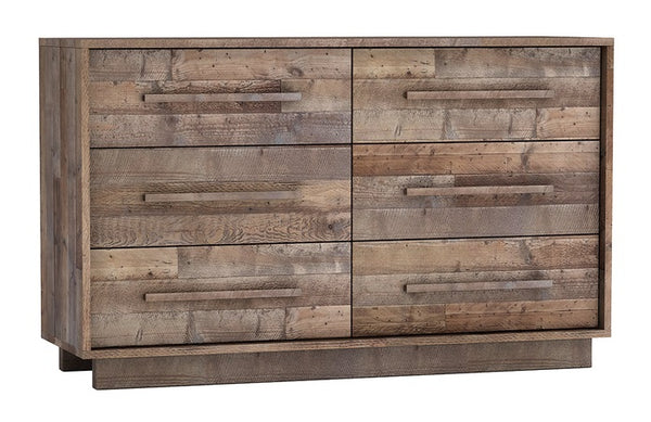 Nevada 6 Drawer Dresser - Dark Driftwood