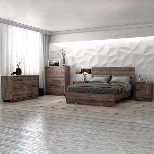 Nevada Dark Driftwood Nightstand