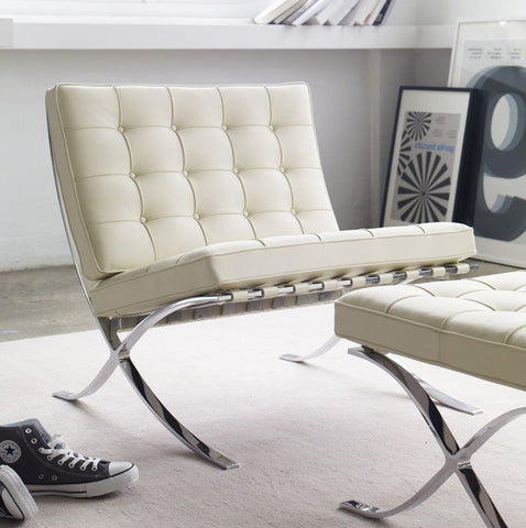 Barcelona Pavilion Lounge Chair - White
