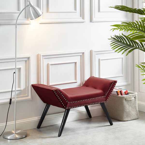 Lana Bench - Burgundy