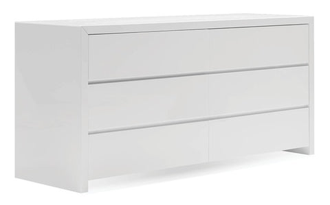 Blanche Double Dresser - High Gloss White