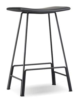 Mariah Bar Stool - Black Leather