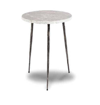 Kaii Tall End Marble Table - Grey
