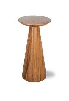 Natural Walnut Tower End Table - Small