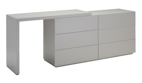 Vex Extension Desk - Matte Stone