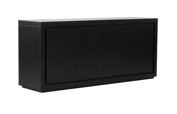 Maze Black 4 Door Buffet