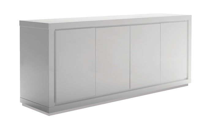 Maze White 4 Door Buffet