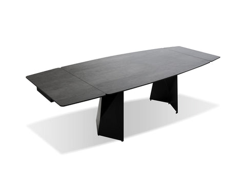 Prism Industrial Extension Dining Table - Grey