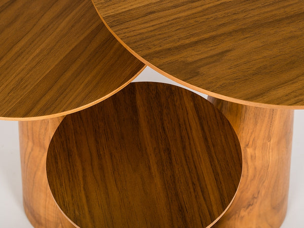 Natural Walnut Tower End Table - Small