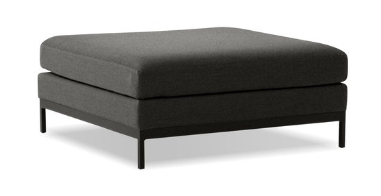 Jericho Charcoal Ottoman