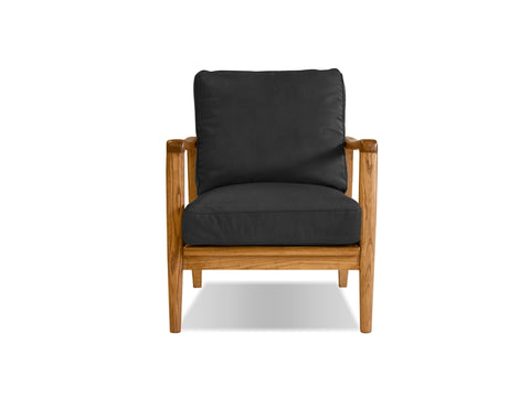 Buckles Lounge Chair - Black/Natural