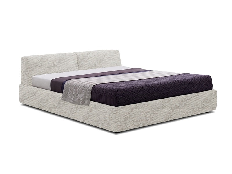 Cloud 9 King Bed - Cream Boucle