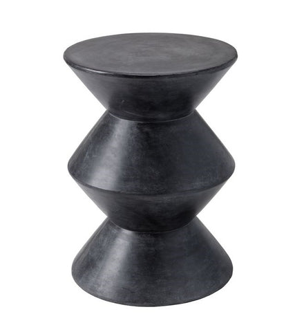 Union Sealed Concrete End Table - Black