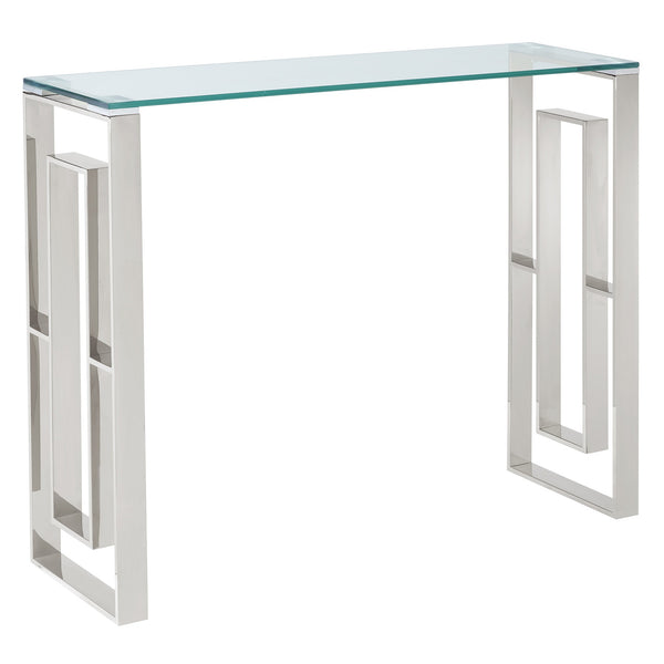 Eros Chrome Console Table