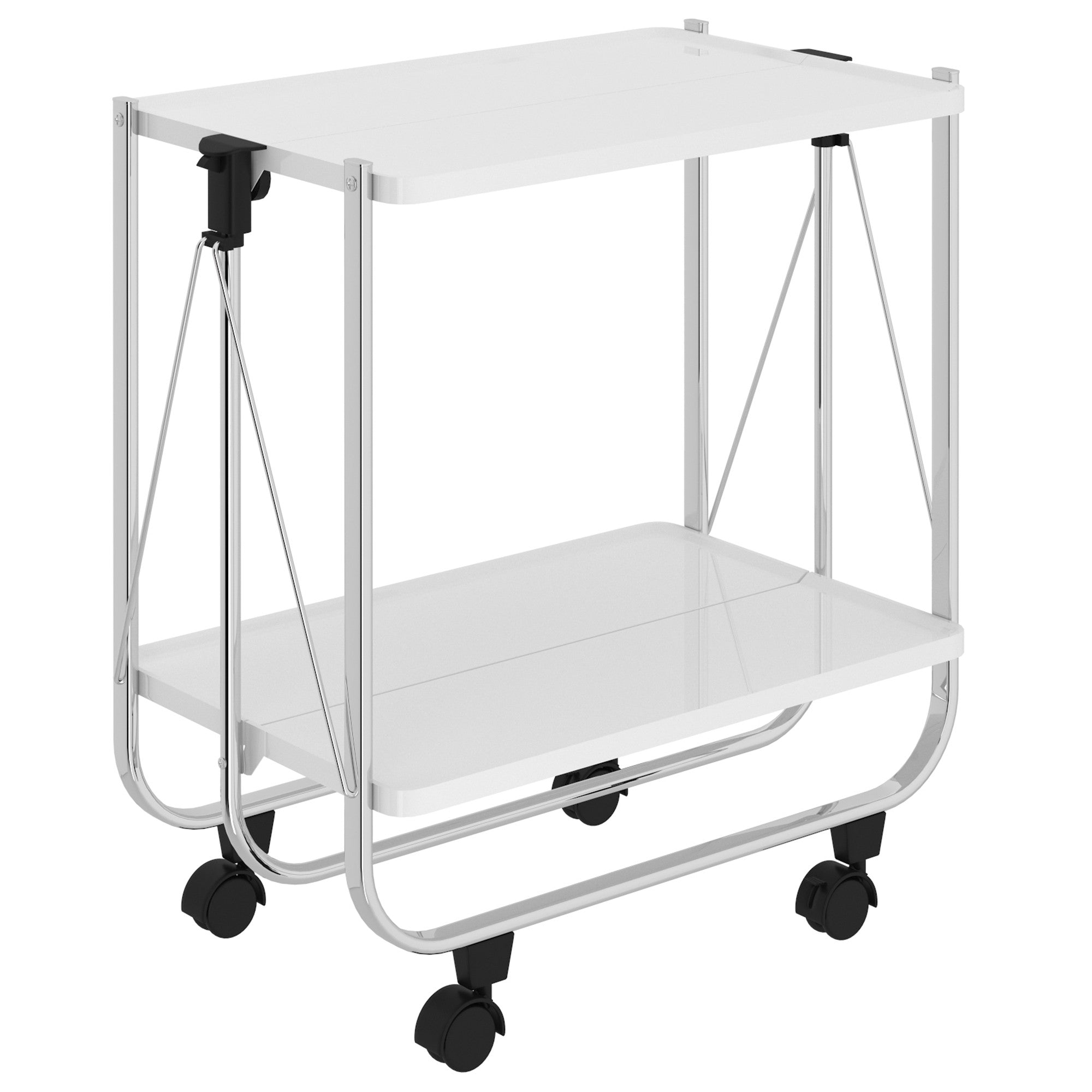 Sumi 2-Tier Bar Cart - White