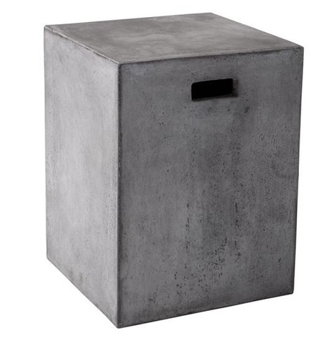 Castor Sealed Concrete End Table - Grey