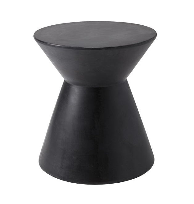 Astley Sealed Concrete End Table - Black
