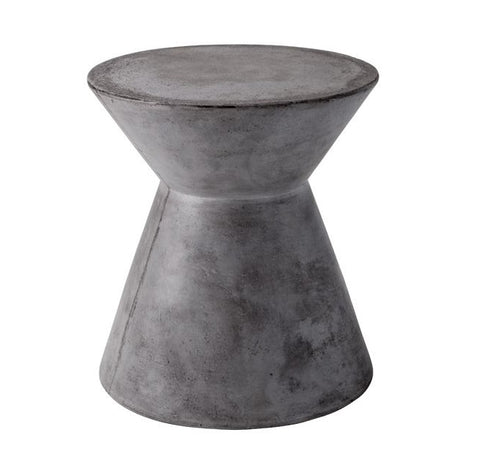 Astley Sealed Concrete End Table - Anthracite Grey