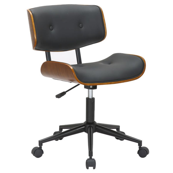 Loki Office Chair in Black and Walnut