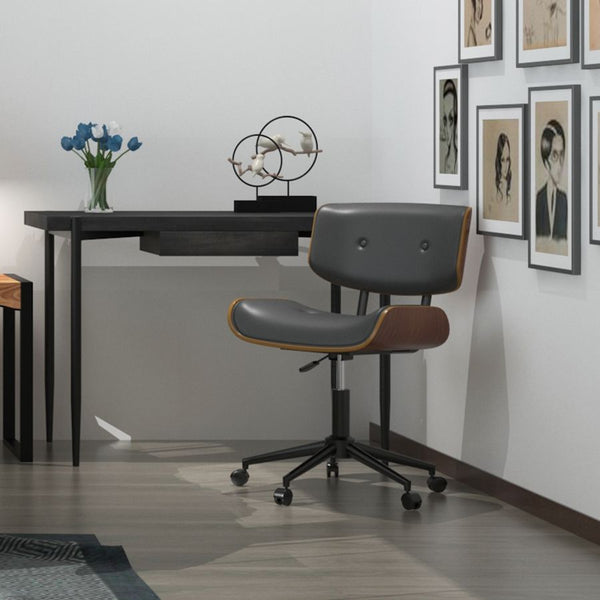 Loki Office Chair in Black and Walnut