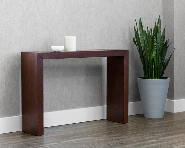 Arch Mahogany Console Table