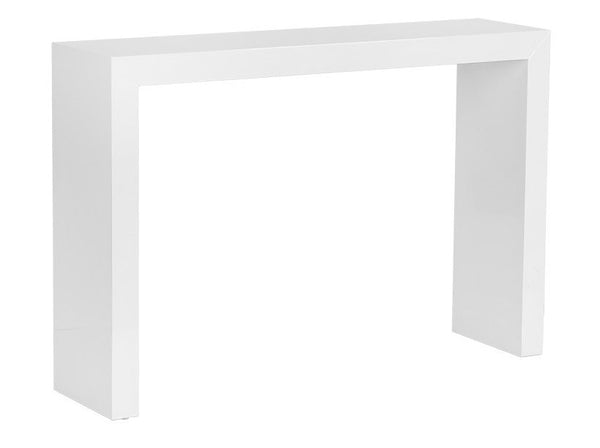 Arch High Gloss White Console Table