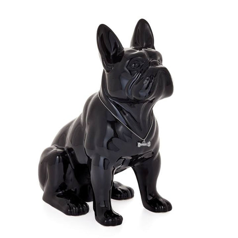 Sitting French Bulldog - Black