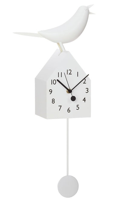 Motion Birdhouse Clock with Removable Pendulum