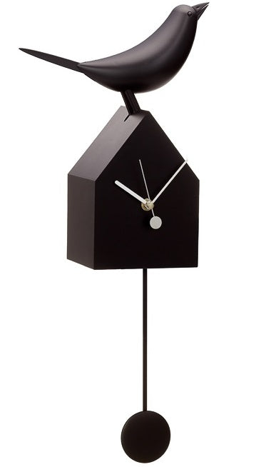Motion Birdhouse Clock with Removable Pendulum