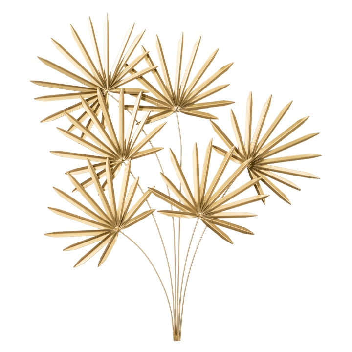 Spike Palm Leaf Metal Wall Decor