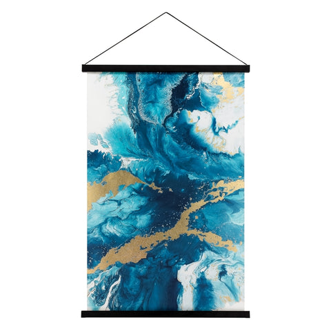 Miko Hanging Printed Canvas Rolled Wall Art - Agate