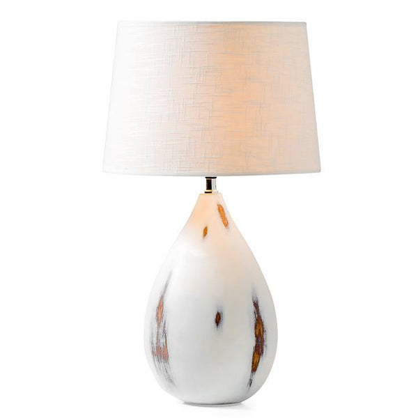 Whitewash Resin Lamp