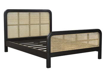 Cane Oval King Bed