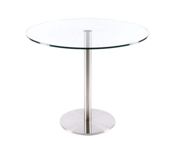 Aris 36" Glass Round Dining Table