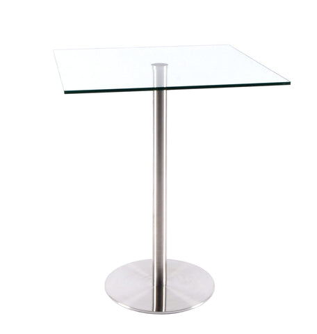 Aris 30" Glass Square Dining Table