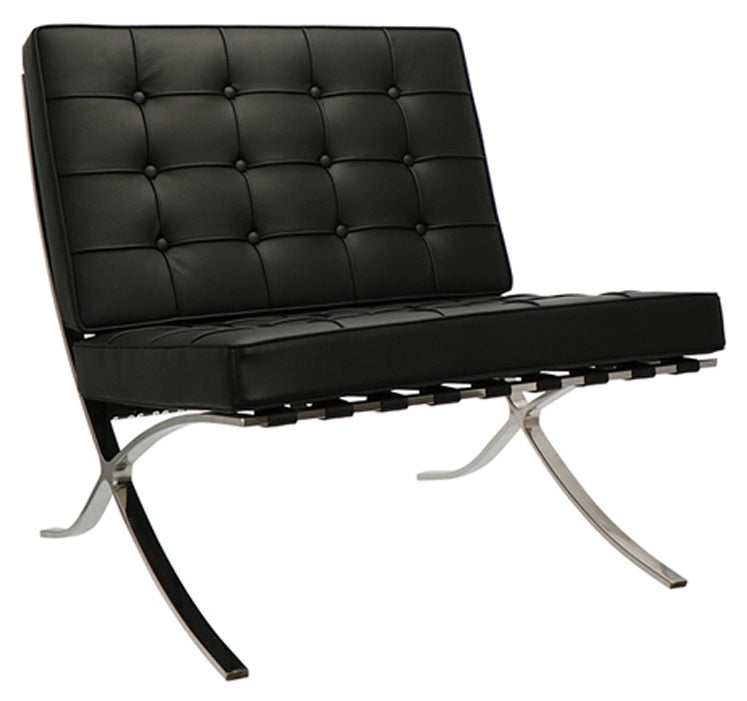 Barcelona Cross Chair - Black