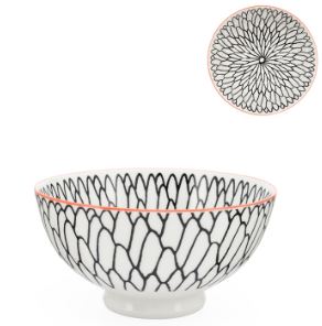 Kiri Porcelain  6" Medium Bowl - Dahlia