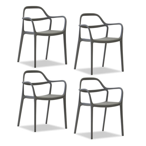 Chewie Dining Chair - Grey - Set of 4