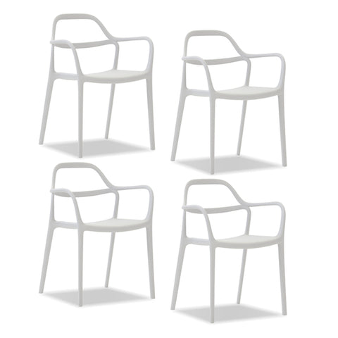 Chewie Dining Chair - White - Set of 4