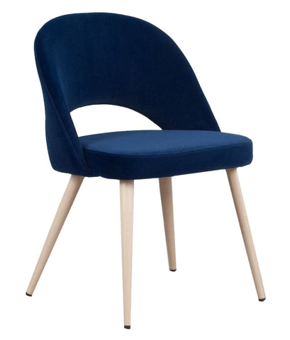 Coconut Velvet Dining Chair - Royal Blue