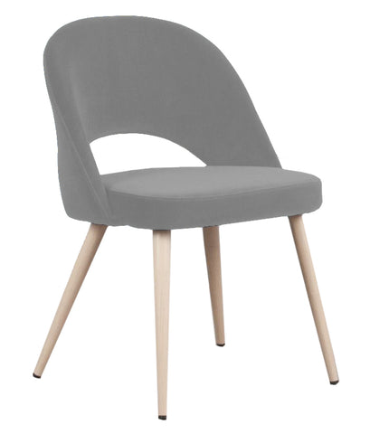 Coconut Velvet Dining Chair - Grey